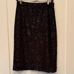 J. Crew Black Pencil Skirt